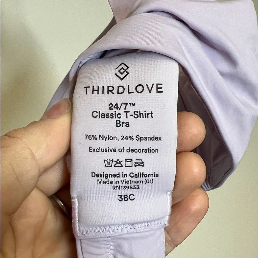 ThirdLove‎ Classic 24/7 T-Shirt Bra in Winter Violet- 38C